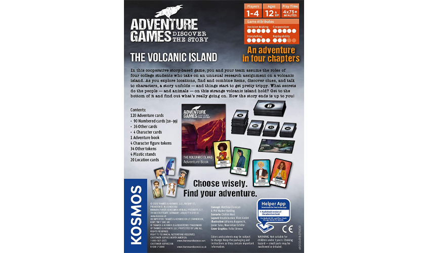 The Volcanic Island | Boxed Play at Home Adventure Game - Cluedini 